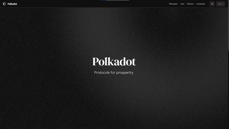 Polkadot webpage